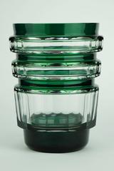 Art Deco Val Saint Lambert Green Formosa Vase