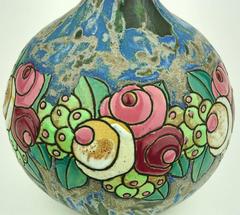Art Deco Keramis Boch Stoneware Gres Vase