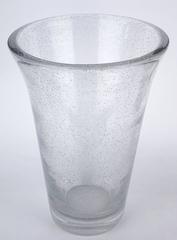 Very Large Daum Bubbled Glass Vase