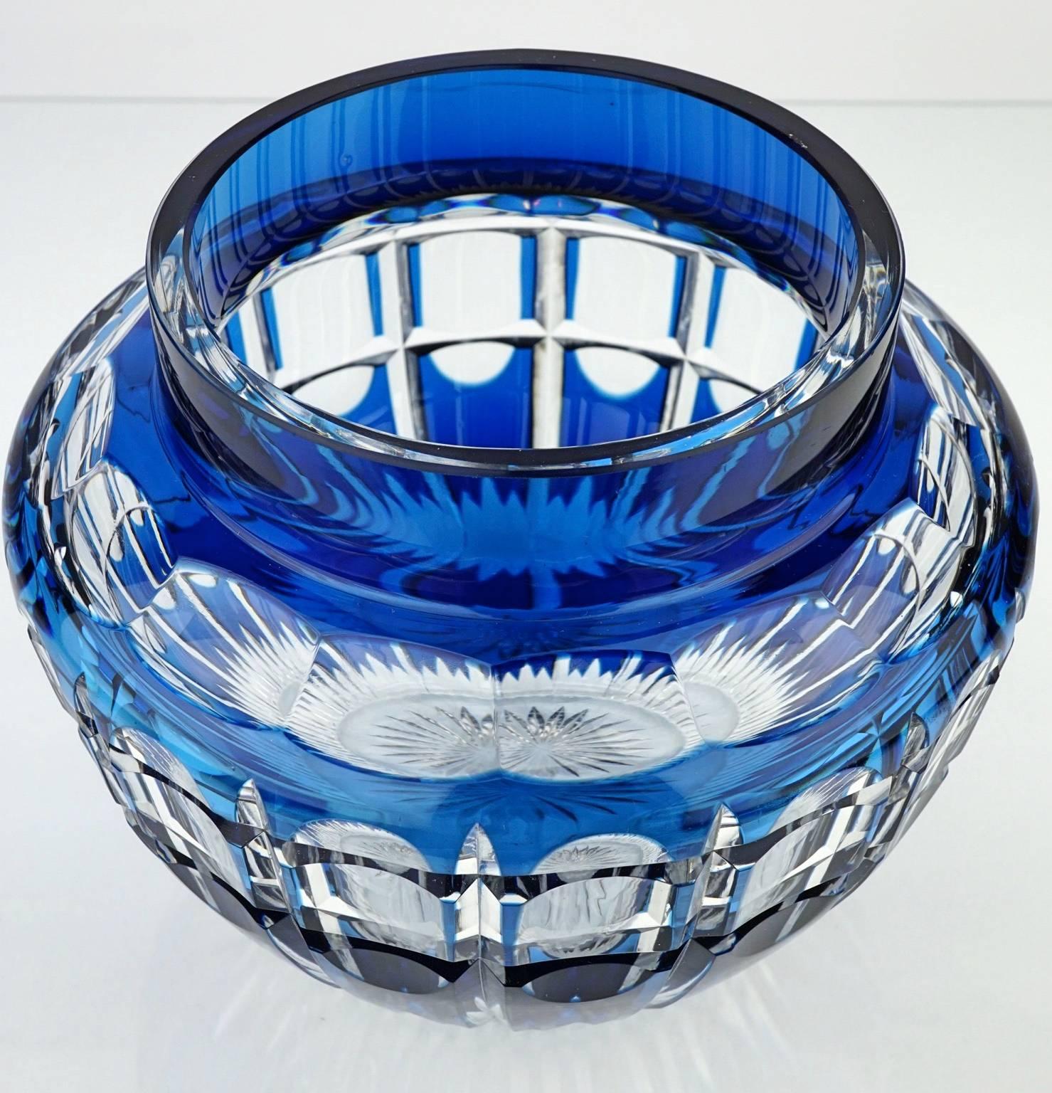 Early 20th Century Art Deco Val Saint Lambert Lubeck Vase