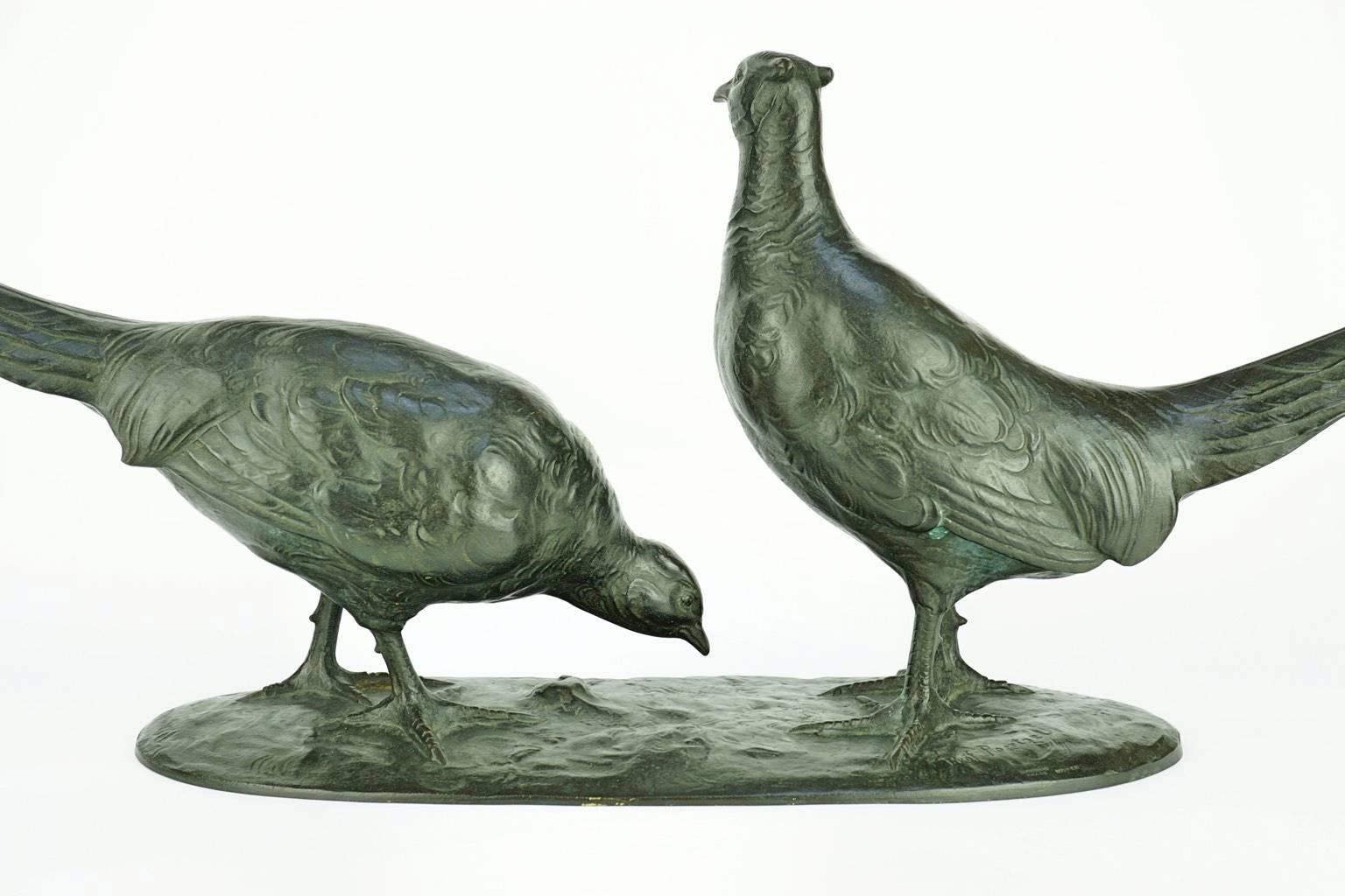 Couple of Pheasants by Otto Poertzel For Sale 3