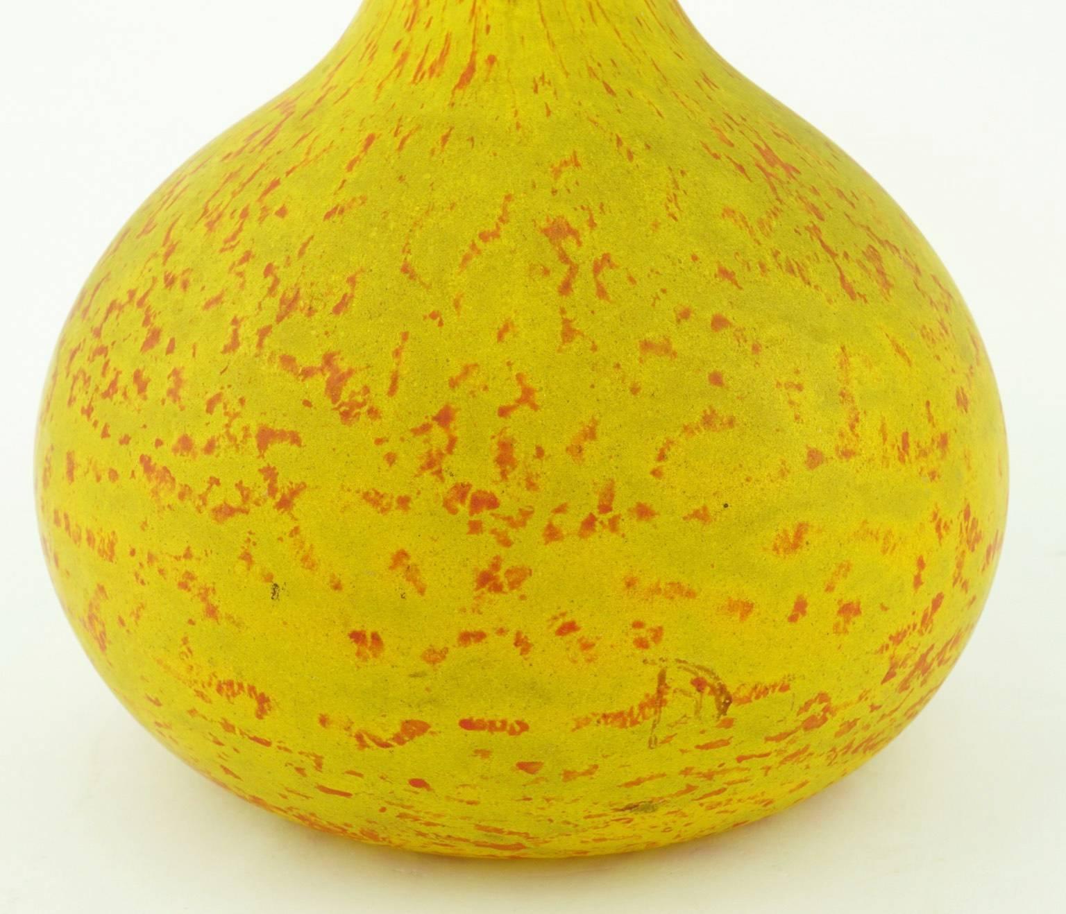 large yellow vases