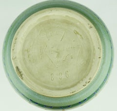 Art Deco Keramis Boch Green Vase