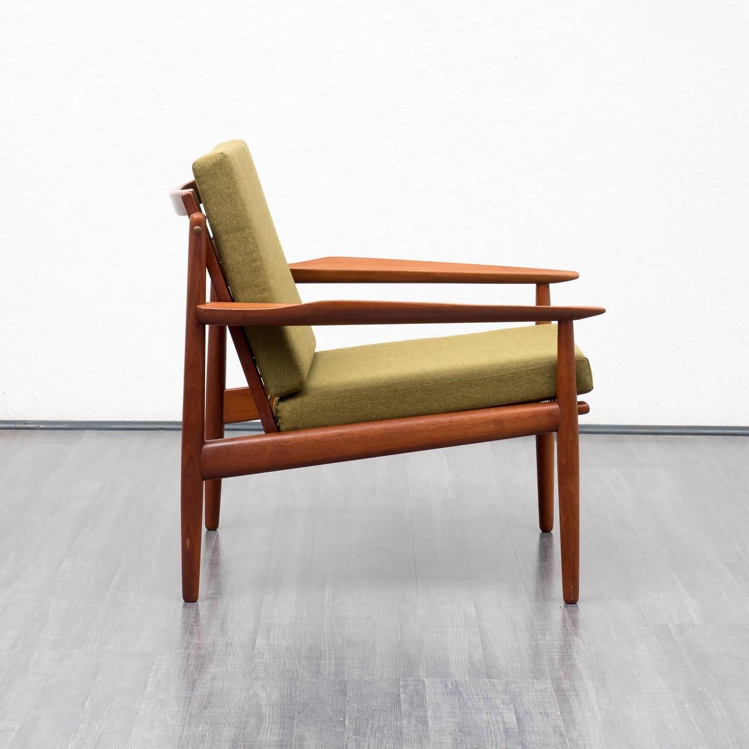 Mid-Century Modern 1960s Teak Armchair, Danish Design