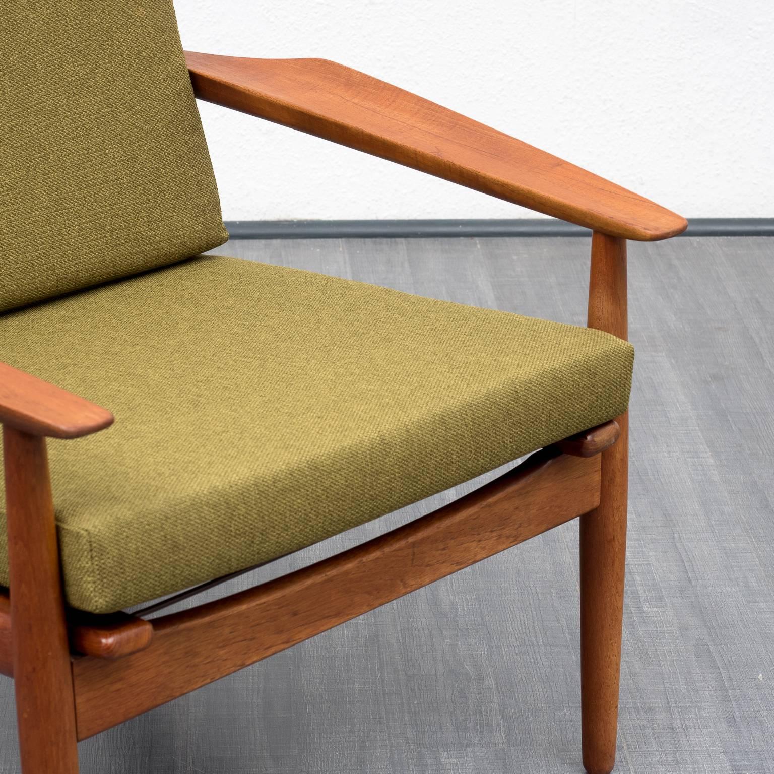 Mid-20th Century 1960s Teak Armchair, Danish Design