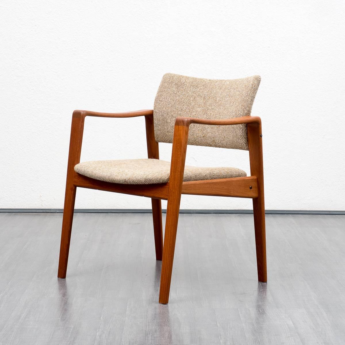 Mid-20th Century Big 1960s Chair with Armrests by Komfort, Made in Denmark For Sale