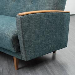 1960s Sofa with Folding Mechanism, New Upholstery