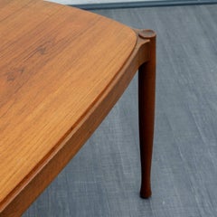 1960s Teak Coffee Table, Scandinavian Style