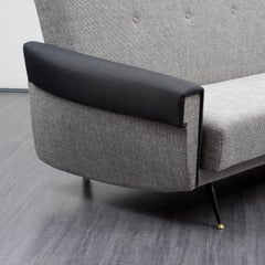 Elegant 1950s Sofa with Folding Mechanism, Reupholstered