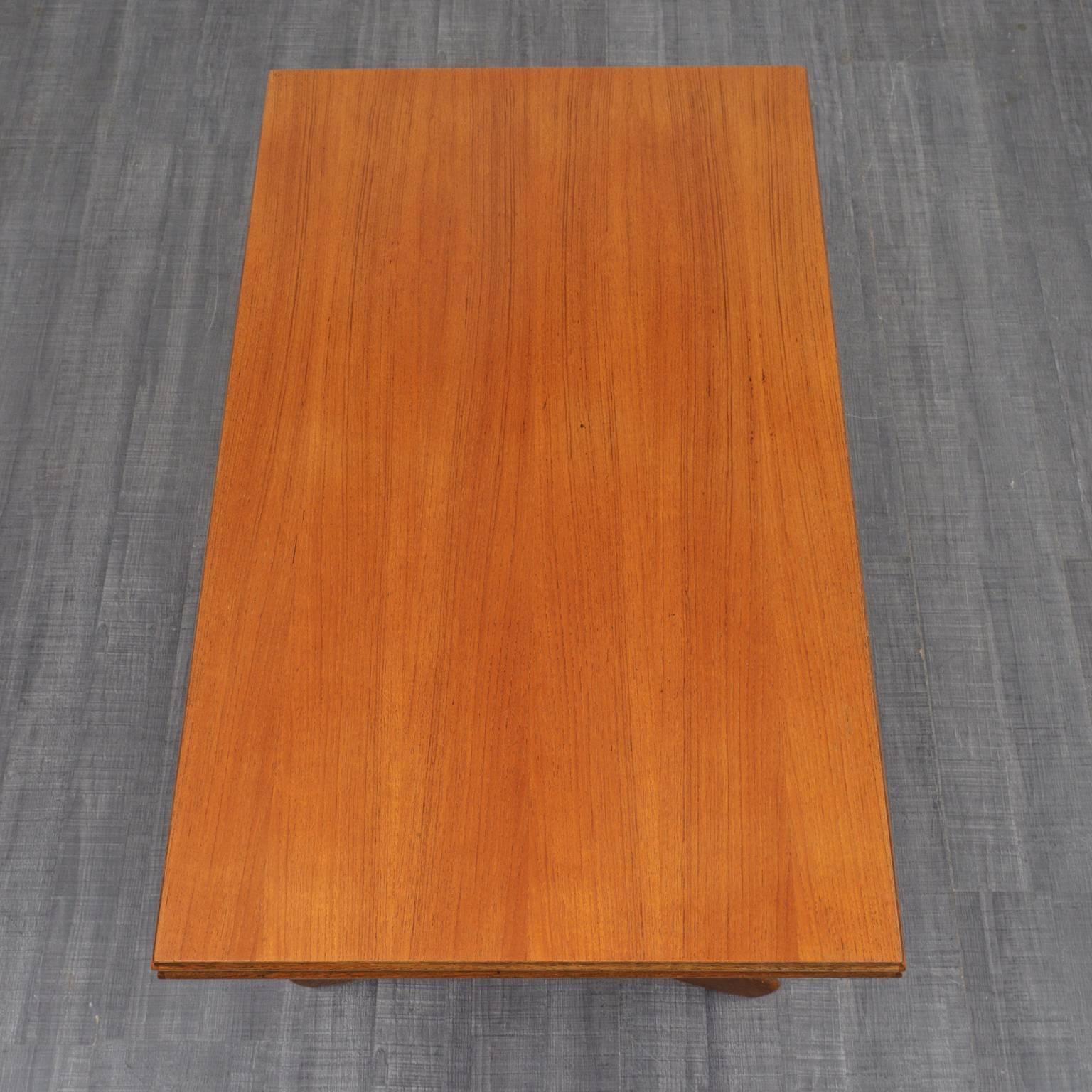 Mid-20th Century 1950s Coffee or Dining Table by Wilhelm Renz, Teak