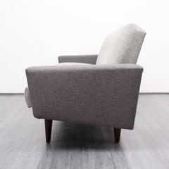 1960s Sofa with Folding Mechanism, New Upholstery