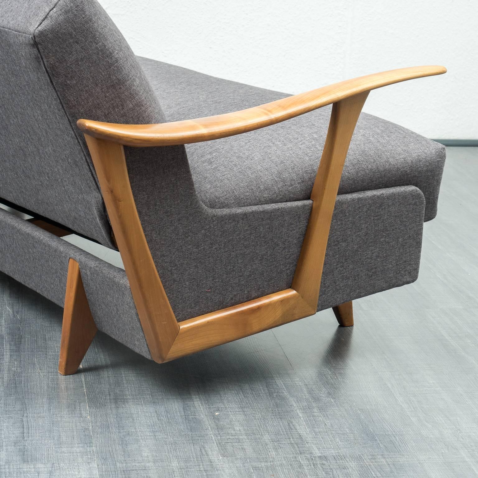 1950s Sofa with Folding Mechanism, Streamline 1
