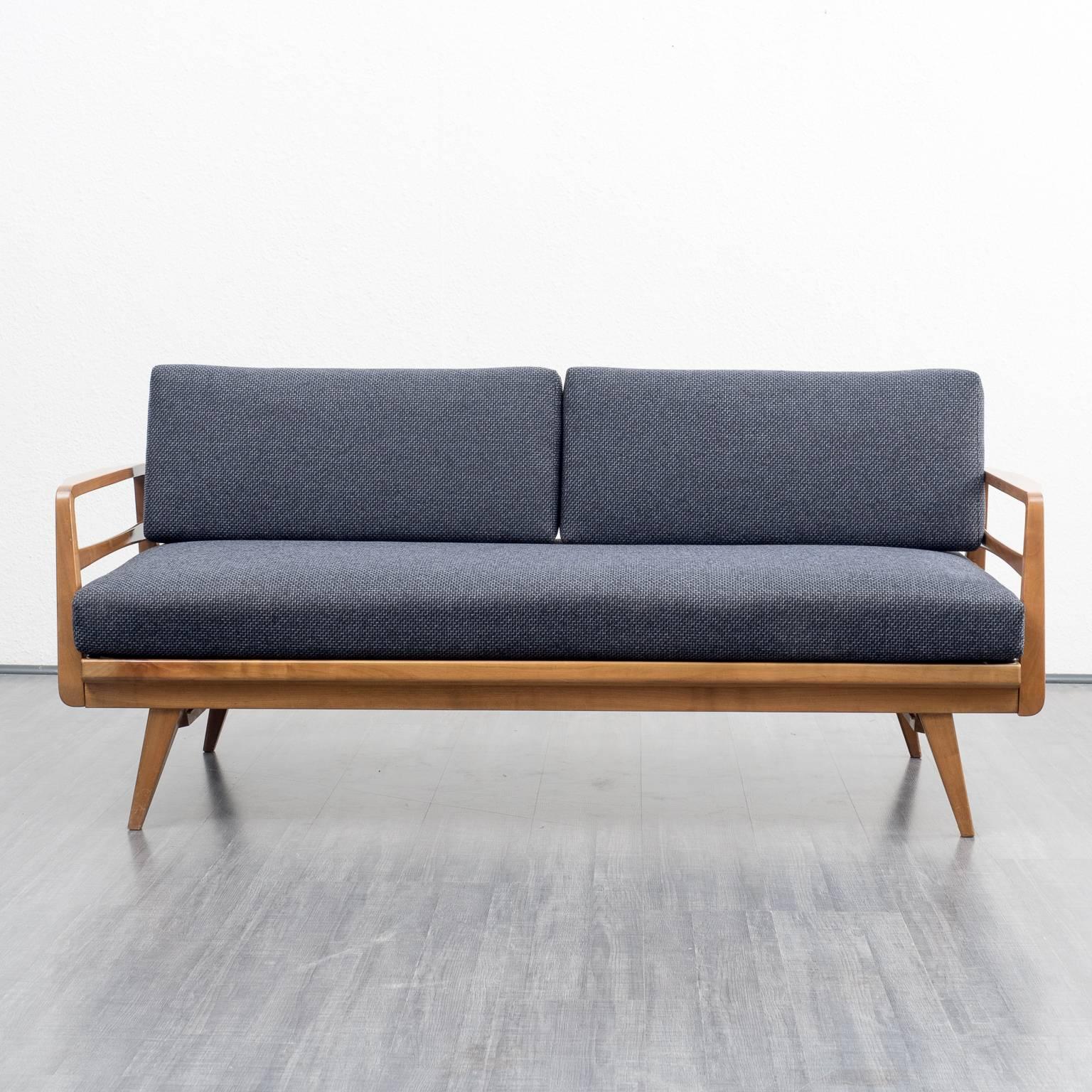 Rare 1950s Daybed by Knoll Antimott, New Cover In Excellent Condition In Karlsruhe, DE