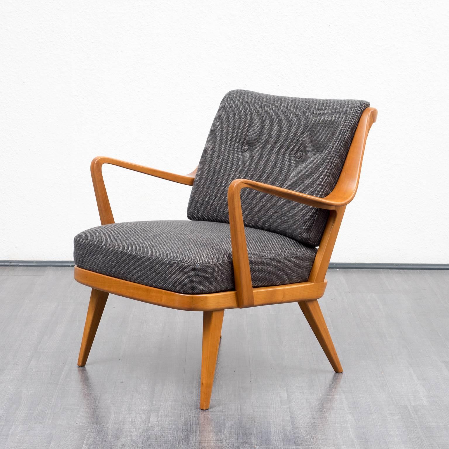 1950s Knoll Antimott Armchair, Reupholstered 1