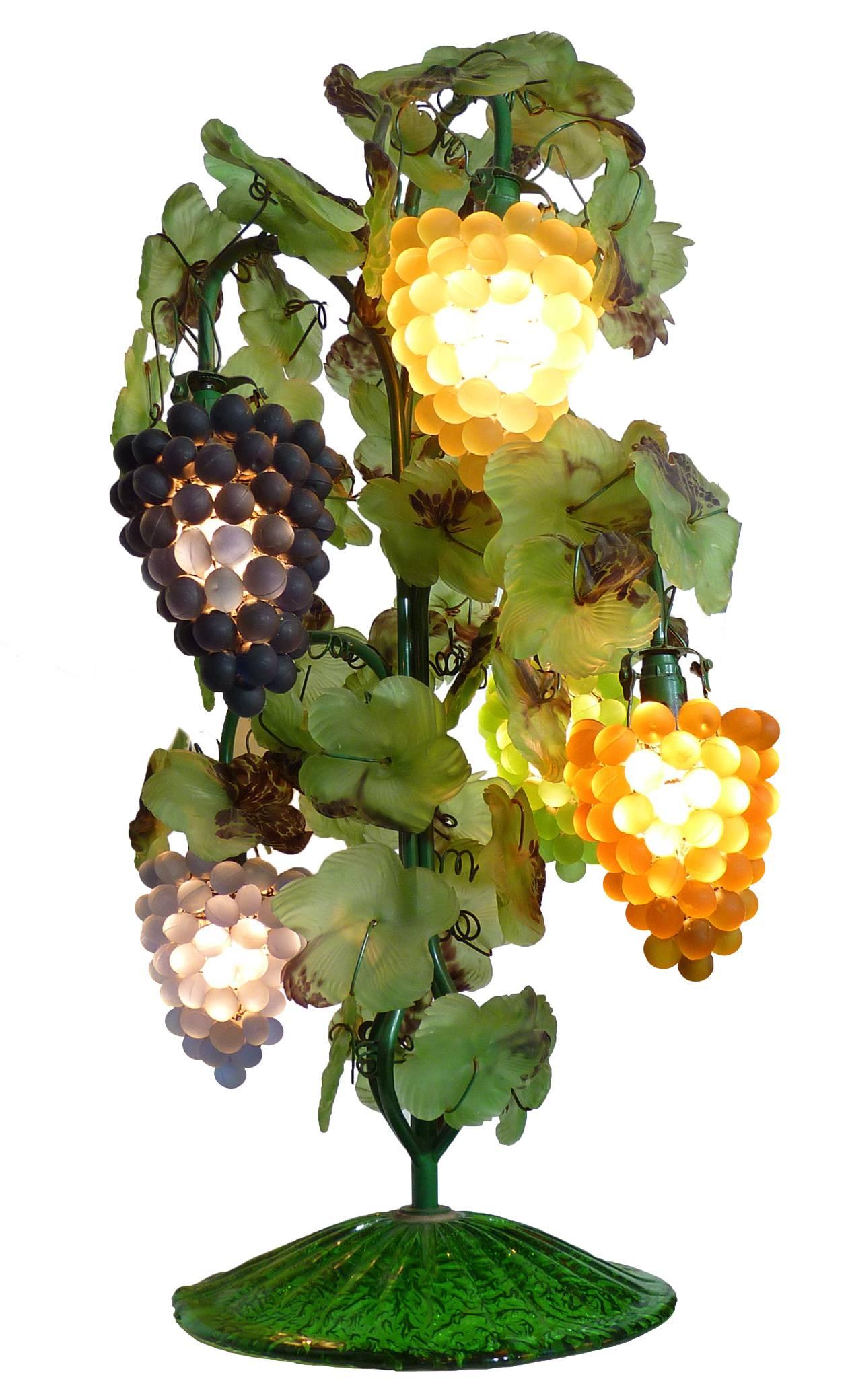 murano glass grape lamp