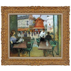 Peinture du Moulin Rouge par Marcel Dyf