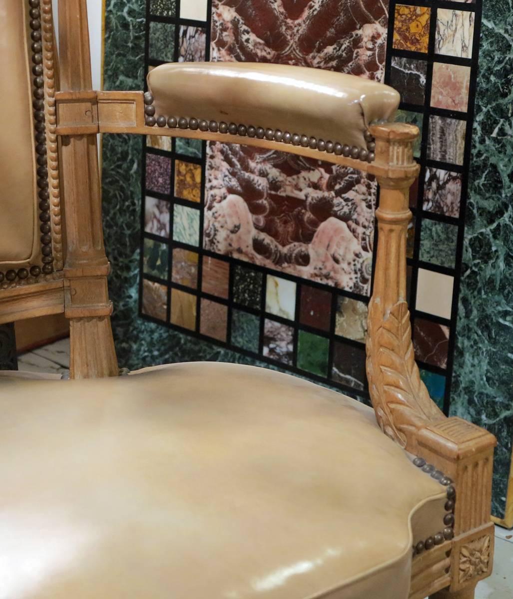 Ensemble de dix fauteuils en bois de plage de style Louis XVI du manoir de George Inness Excellent état - En vente à Sheffield, MA