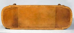 Fine Early Victorian Carved Maple and Tiger Maple Library Table/Writing Table