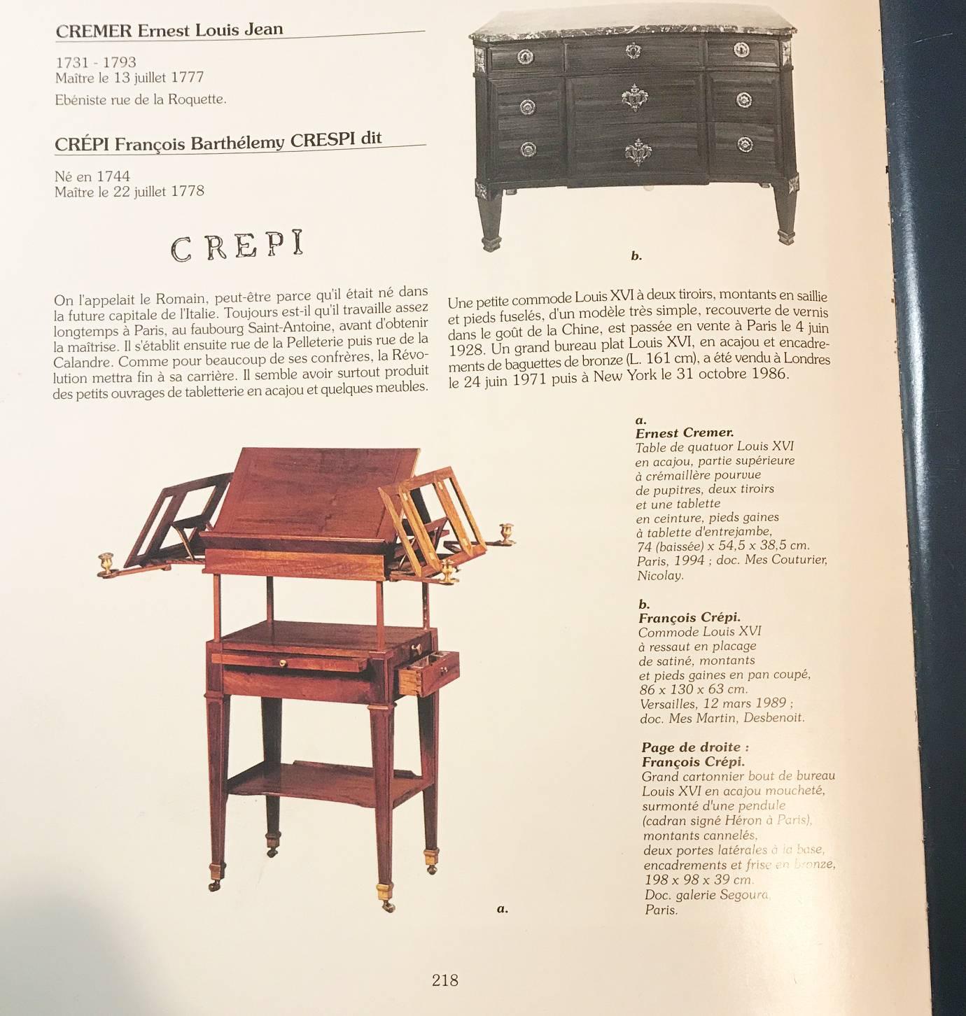 A Fine Louis XVI Kingwood with Tulipwood & Purplewood Inlaid Commode by Crepi For Sale 3
