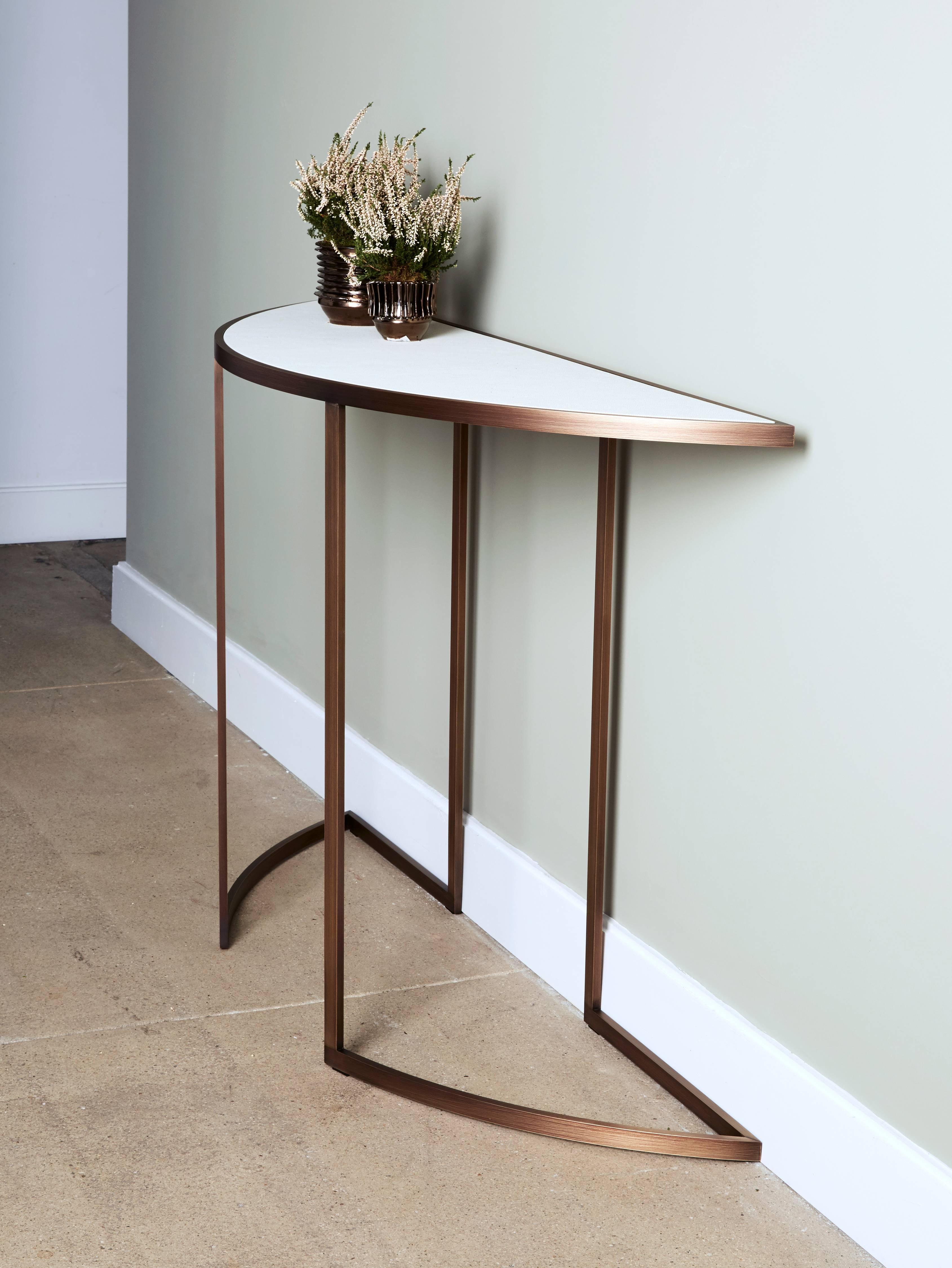 Bleecker Demilune Console For Sale 1