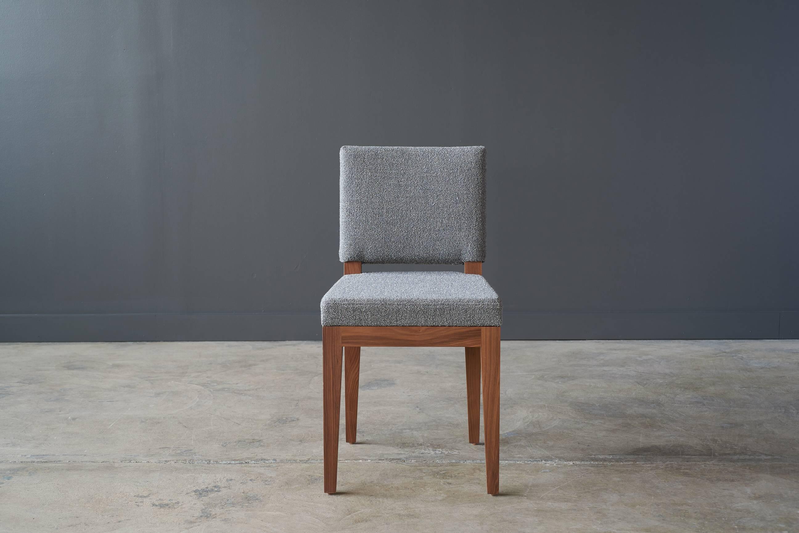 Shown in Natural Walnut and Kvadrat Outback 121
Measure: 17in x 20.5in x 32in H.

Each Desiron piece is handcrafted in the U.S.A., fully customizable and available in a variety of finishes.
