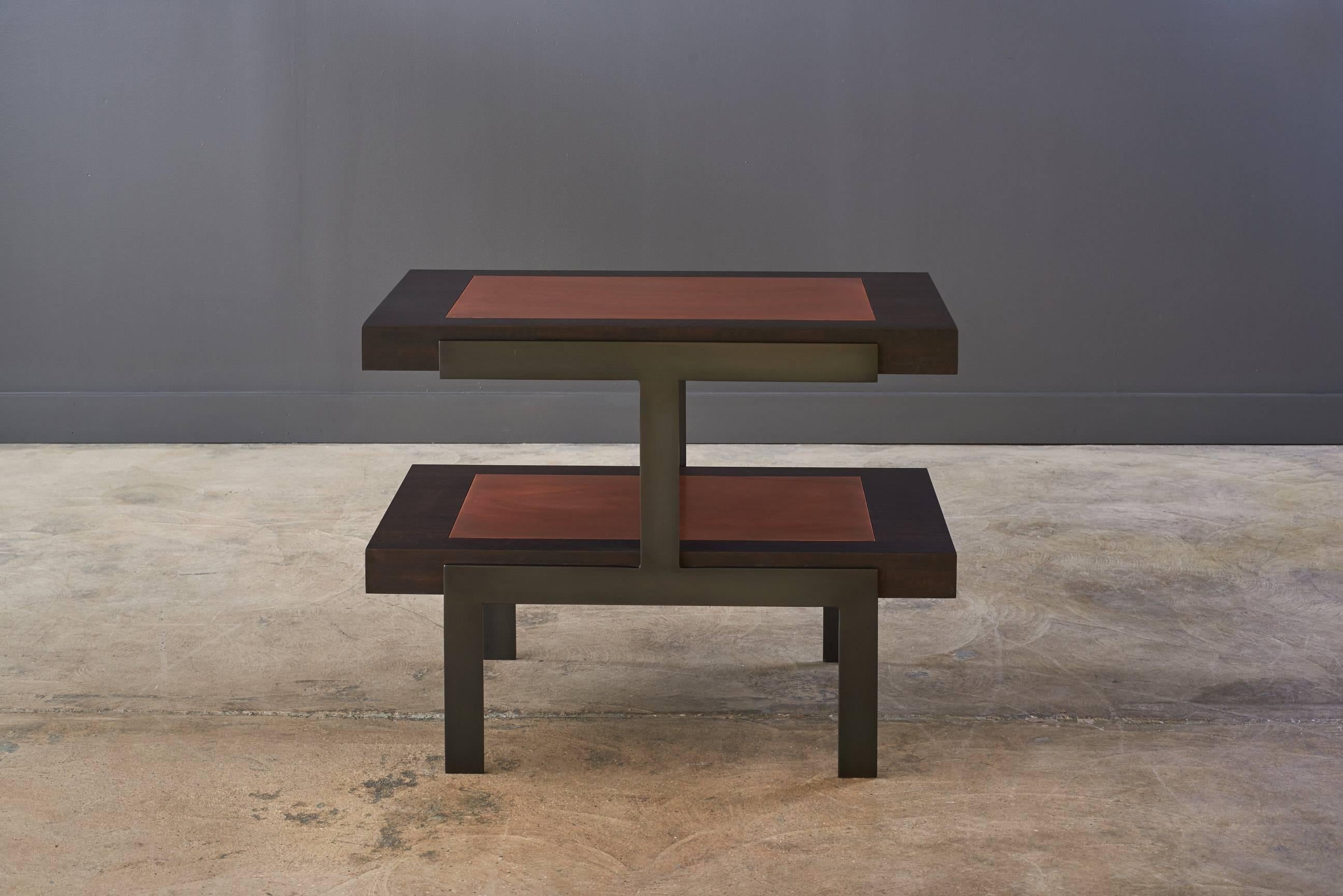 Shown in Burnt Elm, Copper nsets, Black Oxide.
Measure: 30in x 18in x 23in H.

Each Desiron piece is handcrafted in the U.S.A., fully customizable and available in a variety of finishes.