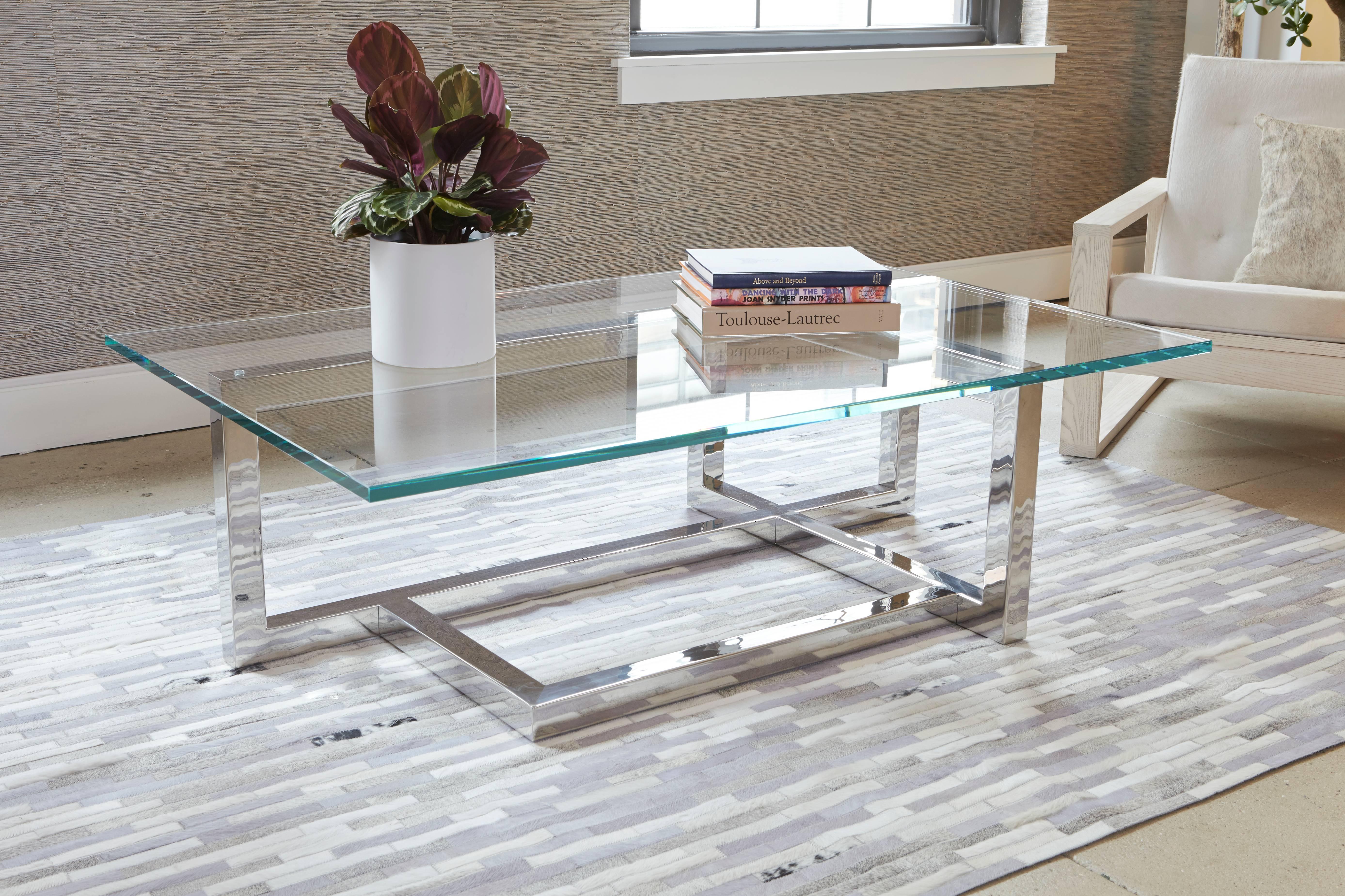 Contemporary Chrysler Cocktail Table For Sale