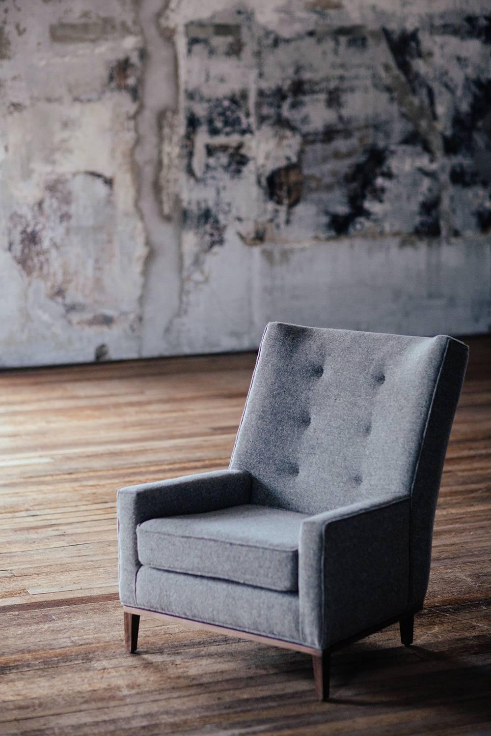 Fabric Lexington Club Chair For Sale