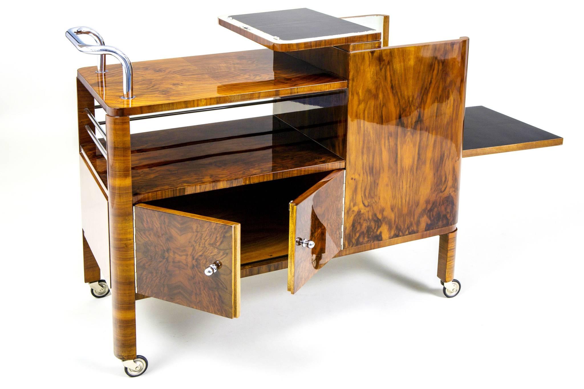 Art Deco Serving Trolley by Thonet In Excellent Condition In Brandys nad Labem, Středočeský kraj
