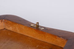 Restored Art Deco Jewelry Box, Walnut, Maple, Repolished, Czech, 1920s