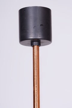 Original Mid-Century Chandelier, Lacquered Metal, Copper, Czech, 1960s