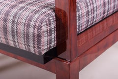 Restaurierter Art-déco-Sessel, Palisander, neu poliert, Tschechien, 1930er Jahre