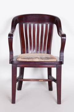 Restored Biedermeier Armchair, Mahogany, Revived Polish, Germany, 1840s