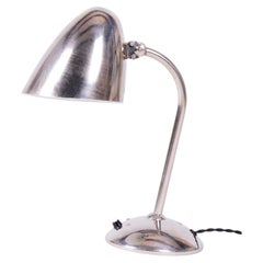 Restored Bauhaus Table Lamp, by F. Anýž for Napako, Chrome, Czech, 1930s