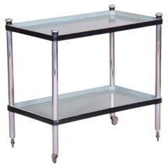 Original Bauhaus Trolley, by Vichr a spol., Chromed Steel, Czech, 1930s