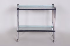 Original Bauhaus Trolley, by Vichr a spol., Chromed Steel, Czech, 1930s