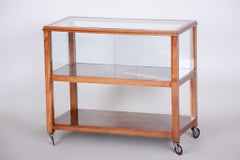 Restored Art Deco Trolley, Walnut, Revived Polish, Czech, 1920s