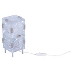 Restored Mid-Century Table Lamp, by Kamenický Šenov, Glass, Czech, 1950s
