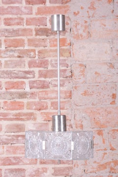Restored Mid-Century Chandelier, by Kamenický Šenov, Chrome, Czech, 1950s