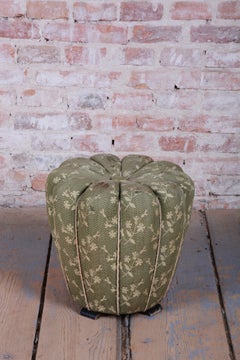 Original Art Deco Stool, by Jindřich Halabala for UP Závody, Beech, Czech, 1930s
