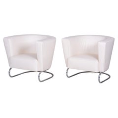 Pair of Restored Art Deco Armchairs, by J. Halabala for UP Závody, Czech, 1930s