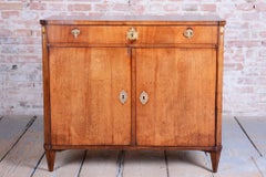 Restored Empire Cabinet, Oak, Spruce, Mahogany Veneer, Brass, Austria, 1810s