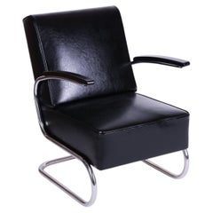 Restored Art Deco Armchair, by W.H.Gispen for Mücke-Melder, Czech, 1930s