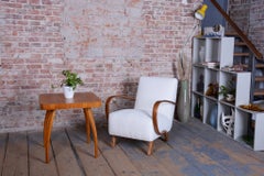 Restored Art Deco Armchair, by J. Halabala for UP Zavody, Model C, Czech, 1940s