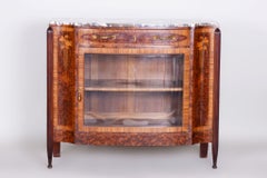Restauriertes Art-déco-Buffet, von Paul Follot, Mahagoni, Marmor, Bronze, Frankreich, 1920er Jahre