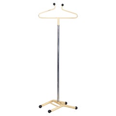 Original Bauhaus Coat Rack, Chrome-Plated and Lacquered Steel, Czech, 1920s
