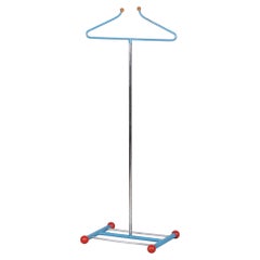 Original Bauhaus Coat Rack, Chrome-Plated and Lacquered Steel, Czech, 1920s