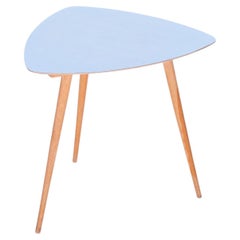 Original Mid-Century Side Table, Beech, Laminate, Well Preserved, Czech, 1950s