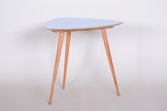 Original Mid-Century Side Table, Beech, Laminate, Well Preserved, Czech, 1950s