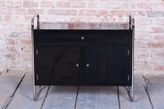 Restored Bauhaus Small Cabinet, by Robert Slezák, Chromed Steel, Czech, 1930s
